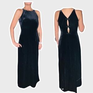 Laundry By Shelli Segal Black Velvet Dress Size 6